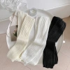 Spring and summer thin knitted jk pile sock set, white long calf sock, women's leg set Lolita 230 details Picture